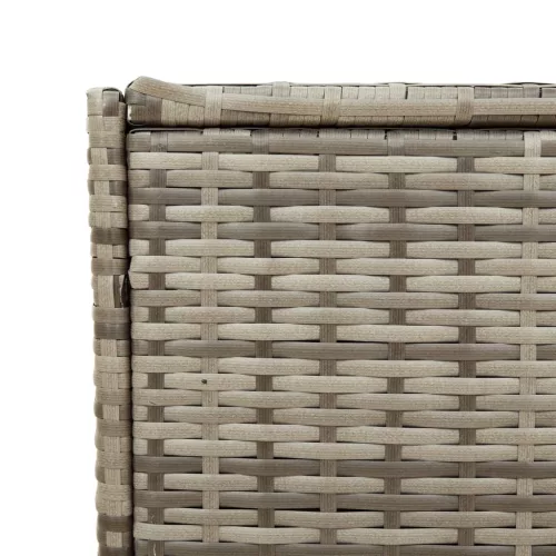  szürke polyrattan kerti tárolóláda 283 L