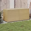  vegyes bézs polyrattan kerti tárolóláda 283 L