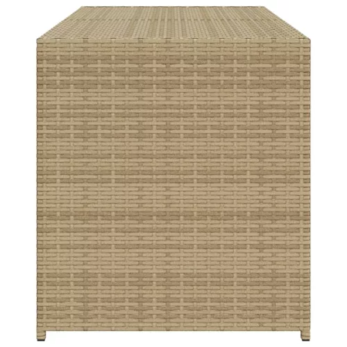  vegyes bézs polyrattan kerti tárolóláda 283 L