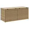  vegyes bézs polyrattan kerti tárolóláda 283 L
