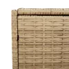  vegyes bézs polyrattan kerti tárolóláda 283 L