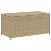  vegyes bézs polyrattan kerti tárolóláda 190 L