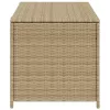  vegyes bézs polyrattan kerti tárolóláda 190 L