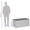  vegyes bézs polyrattan kerti tárolóláda 190 L