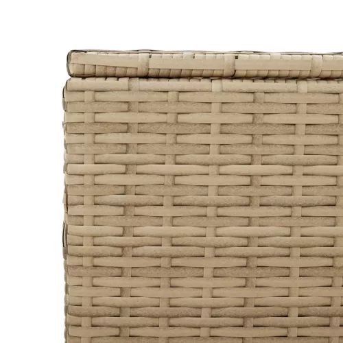  vegyes bézs polyrattan kerti tárolóláda 469 L