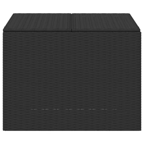  fekete polyrattan kerti tárolóláda 291 L
