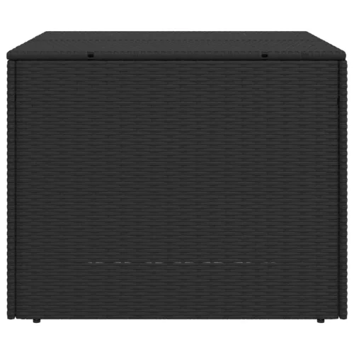  fekete polyrattan kerti tárolóláda 291 L