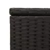  fekete polyrattan kerti tárolóláda 291 L