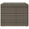  szürke polyrattan kerti tárolóláda 291 L