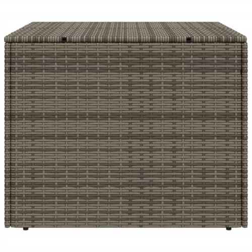  szürke polyrattan kerti tárolóláda 291 L