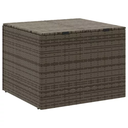  szürke polyrattan kerti tárolóláda 291 L