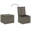  szürke polyrattan kerti tárolóláda 291 L
