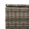  szürke polyrattan kerti tárolóláda 291 L