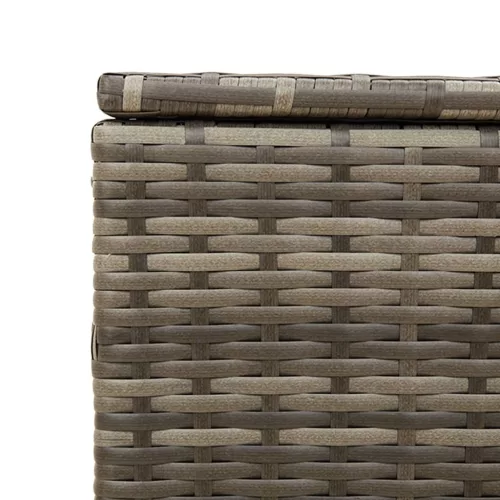  szürke polyrattan kerti tárolóláda 291 L