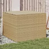  vegyes bézs polyrattan kerti tárolóláda 291 L