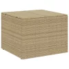  vegyes bézs polyrattan kerti tárolóláda 291 L