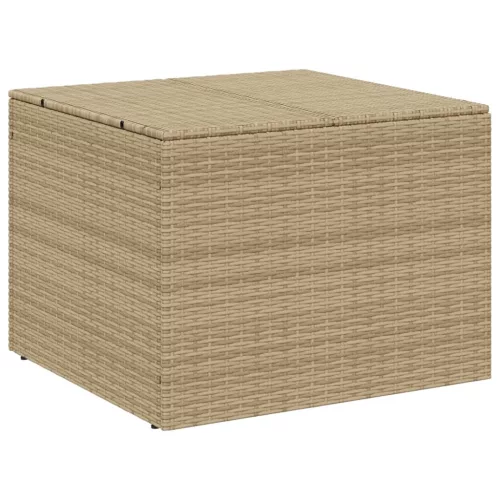  vegyes bézs polyrattan kerti tárolóláda 291 L
