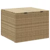  vegyes bézs polyrattan kerti tárolóláda 291 L