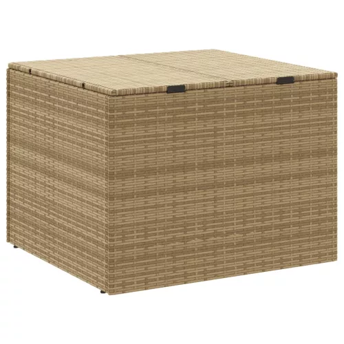  vegyes bézs polyrattan kerti tárolóláda 291 L