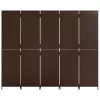  barna 5-paneles polyrattan térelválasztó