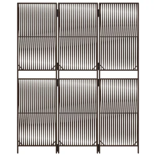  barna 3-paneles polyrattan térelválasztó