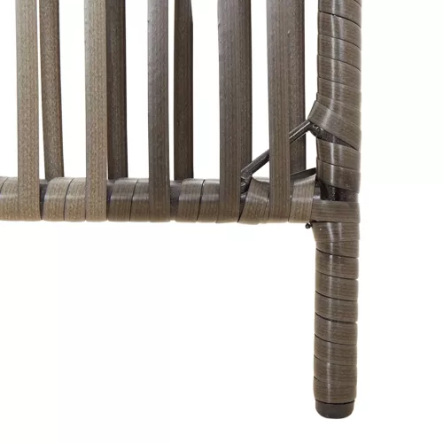  szürke 4 paneles polyrattan térelválasztó