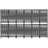  fekete 6-paneles polyrattan térelválasztó