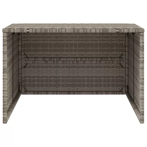  szürke polyrattan robotfűnyíró garázs 86 x 90 x 52/57 cm