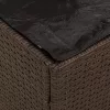  kültéri tároló doboz Barna és krém Rattan Közepes Tárolás