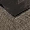  Kültéri Tárolódoboz Szürke és Sötétszürke Rattan Nagy Tárolás