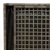  Kültéri Tárolódoboz Szürke és Sötétszürke Rattan Nagy Tárolás