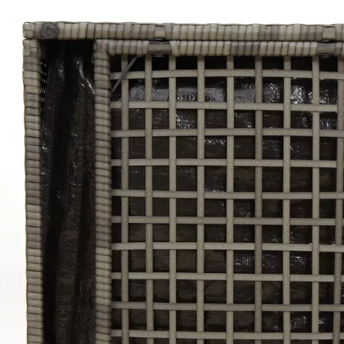  Kültéri Tárolódoboz Szürke és Sötétszürke Rattan Nagy Tárolás