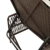  Napágy Barna és krémfehér PE Rattan 157 x 55 x 92 cm
