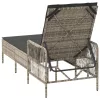  Napágy Világosszürke PE rattan 157 x 55 x 92 cm Összecsukható