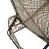  Napágy Világosszürke PE rattan 157 x 55 x 92 cm Összecsukható