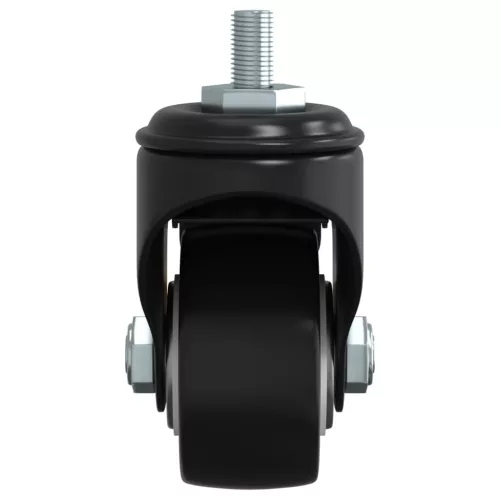  4 db fekete vas görgő 35 mm