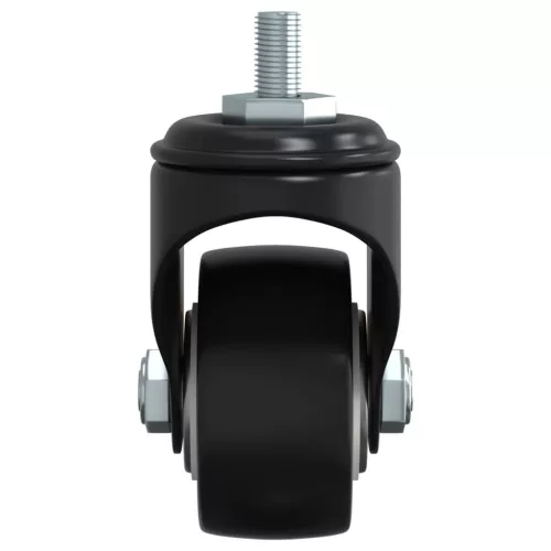  4 db fekete vas görgő 35 mm