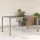  szürke polyrattan üveglapos kerti asztal 150 x 90 x 75 cm