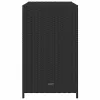  fekete polyrattan kerti tárolószekrény 83 x 45 x 76 cm