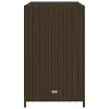  barna polyrattan kerti tárolószekrény 83x45x76 cm