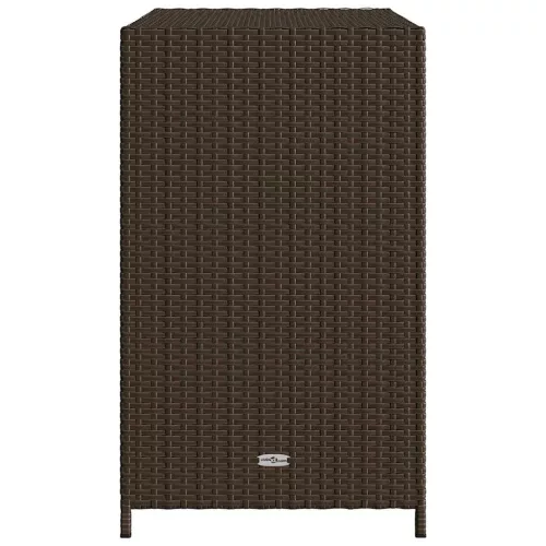  barna polyrattan kerti tárolószekrény 83x45x76 cm