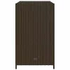  barna polyrattan kerti tárolószekrény 83x45x76 cm