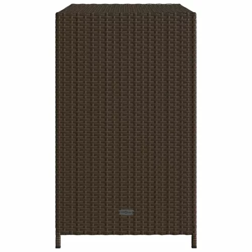  barna polyrattan kerti tárolószekrény 83x45x76 cm