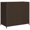  barna polyrattan kerti tárolószekrény 83x45x76 cm