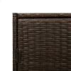  barna polyrattan kerti tárolószekrény 83x45x76 cm