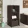  barna polyrattan kerti tárolószekrény 50 x 55 x 115 cm
