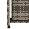  szürke polyrattan kerti tárolószekrény 50 x 55 x 115 cm