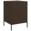  barna polyrattan kerti tárolószekrény 55 x 59 x 80 cm