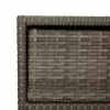  szürke polyrattan kerti tárolószekrény 55 x 59 x 80 cm