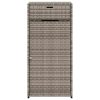  szürke polyrattan kerti tárolószekrény 55 x 55 x 111 cm